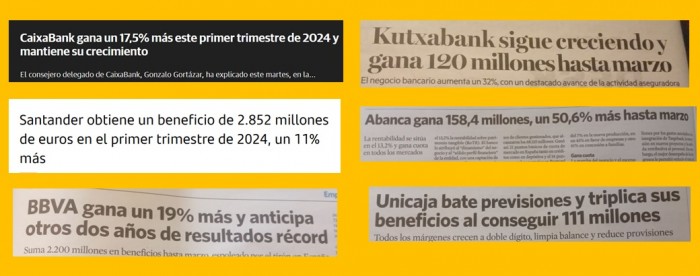Una vez destruidas las cajas de ahorro y banca pública, la última Bankia, el oligopolio bancario está empobreciendo a las personas y empresas como nunca lo había hecho